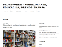 Tablet Screenshot of profesorka.org